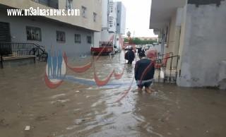 غرق تونس الكبرى بسبب الأمطار