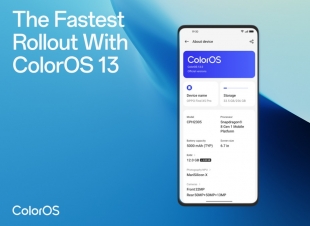  OPPO تحقق أسرع طرحٍ لها بنظام تشغيل ColorOS 13 ليضمن تحديثًاً أفضل في 2023