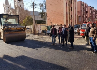 محافظ أسيوط يعلن استكمال أعمال رصف شوارع حى غرب والسكرتير العام يتفقد أعمال إعادة رصف بعض الشوارع