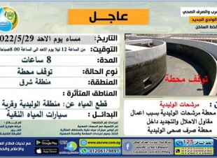 خليك فاكر كلاكت 16مرة قطع المياه عن الوليدة وفشل 12محافظ