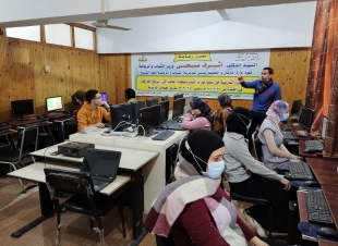بالصور.. دورات تدريبية لتنمية مهارات الشباب في مبادئ الحاسب الآلي  بكفر الشيخ 