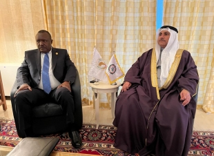 رئيس البرلمان العربي ورئيس برلمان أفريقيا يبحثان مجالات التعاون والتنسيق في المحافل الدولية لمواجهة التحديات المشتركة