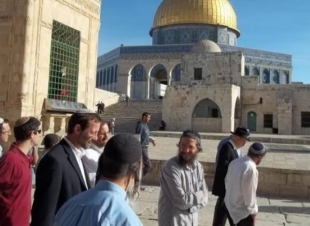 اقتحام باحات الاقصى من قبل متطرفون