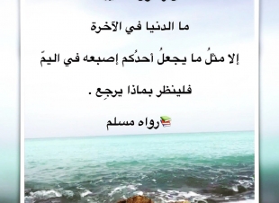 النبي صلى الله عليه وسلّم يحذر امته من حب الدنيا