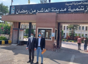 رئيس جهاز مدينة العاشر من رمضان يلتقي وفد منظمة الحق