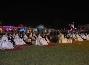 المنطقة الجنوبية العسكرية تنظم حفل زفاف جماعى لعدد  200  شاب وفتاة