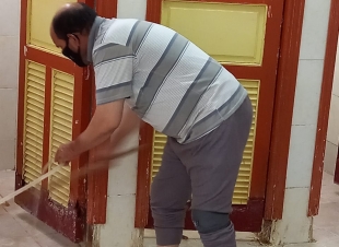 تعقيم وتطهير المساجد ودورات المياه بكفر الشيخ لاستقبال صلاة الجمعة