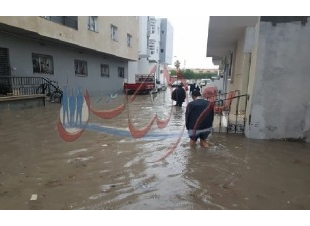 غرق تونس الكبرى بسبب الأمطار