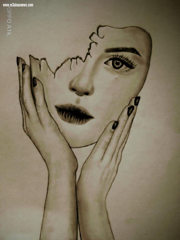 منار عادل ... بنت محافظة اسيوط ... فنانة تشكيلية فاقت التوقعات 