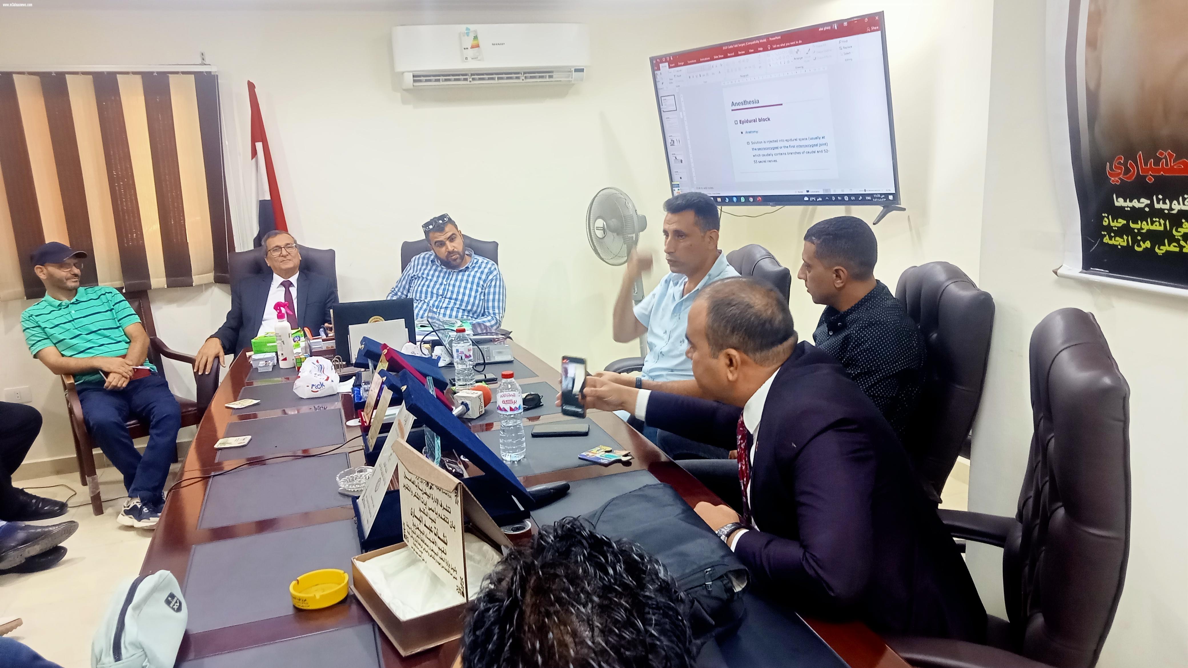 ندوة تدريبية عن الجراجه العامه تنظمها نقابة البيطريين بكفر الشيخ