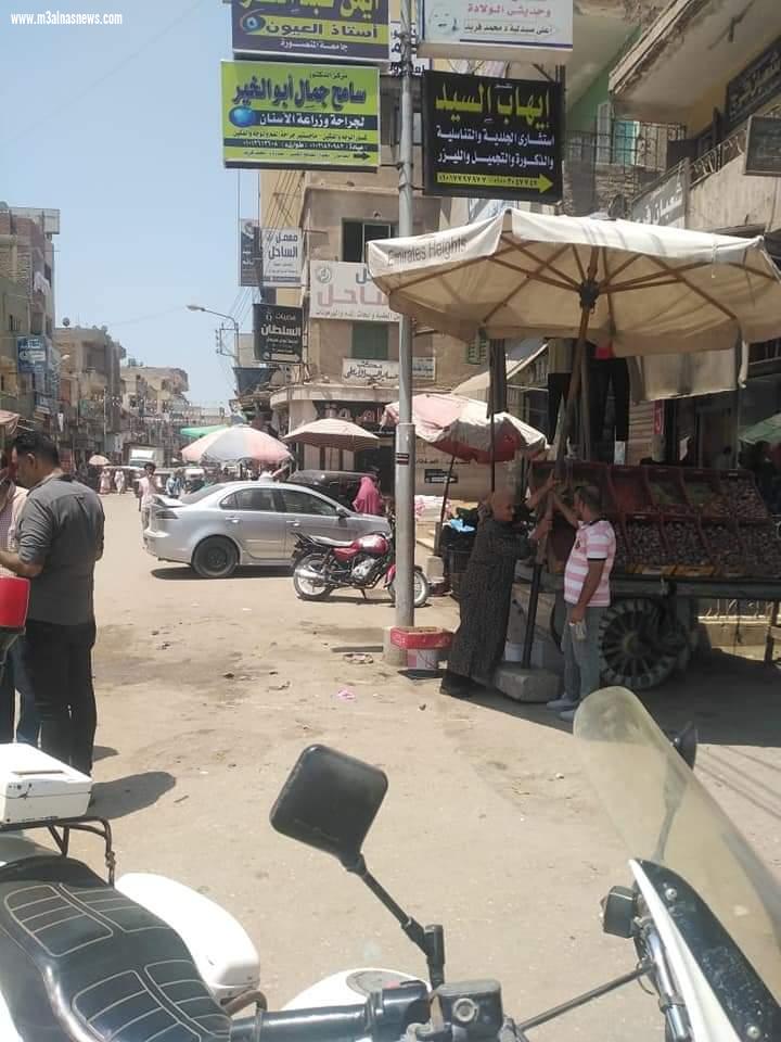 رئيس مركز ومدينة الحامول يتابع استمرار حملات رفع الاشغالات بشوارع المدينة
