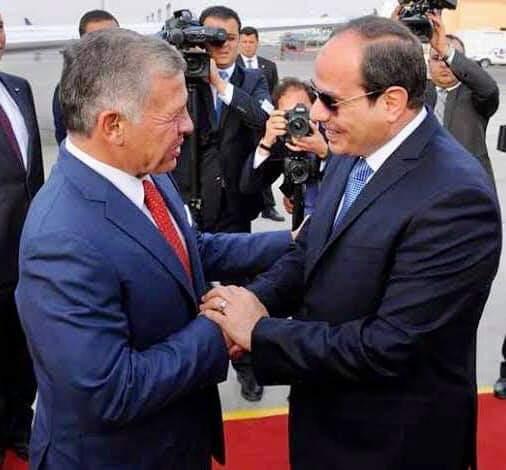  الرئيس عبد الفتاح السيسي يتلقى اتصالا هاتفيا من جلالة الملك عبدالله الثاني بن الحسين عاهل المملكة الأردنية الهاشمية  يهنئه بحلول عيد الفطر المبارك