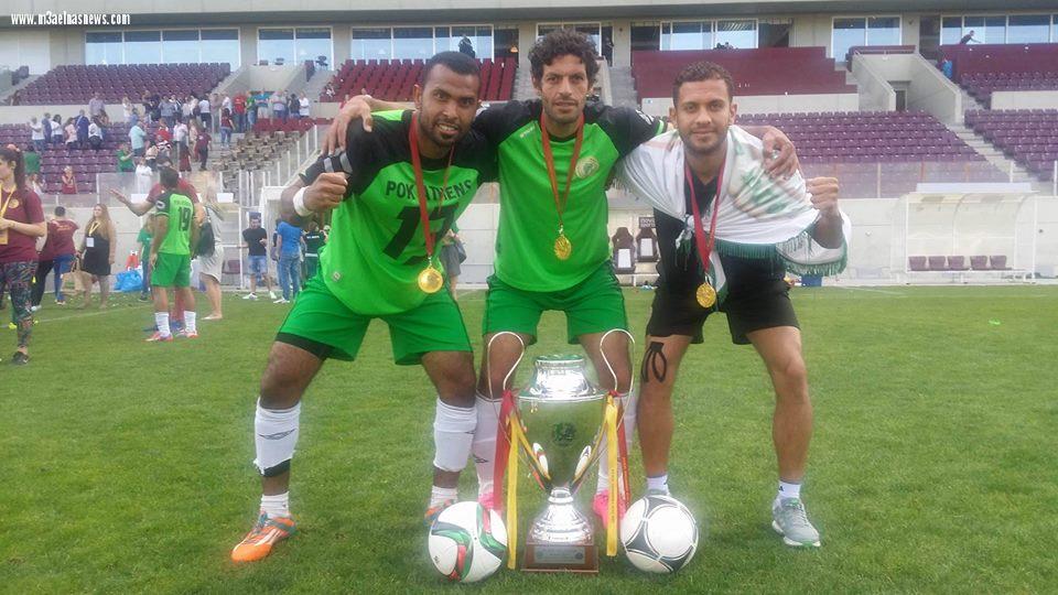 عمرو وجدى ابن كفر الشيخ يتوج باوك اليونانى بدورى أبطال أوروبا للصم