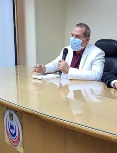 اجراء عملية قيصرية لام مصابة بالكورونا بالمستشفى العام الجديد بالمنصورة 