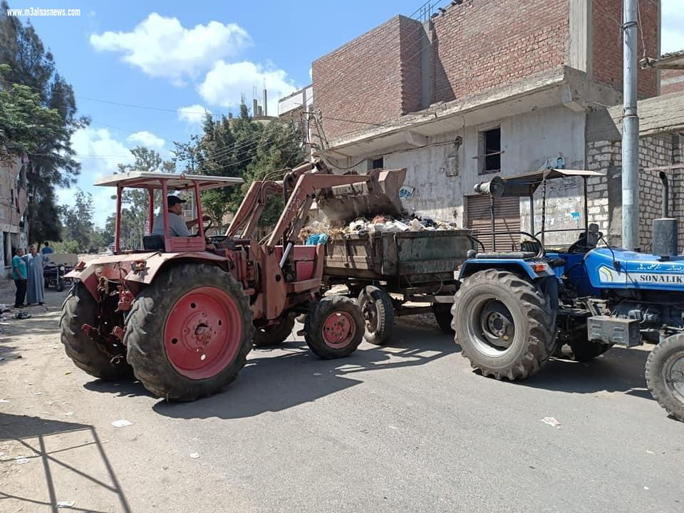 رفع 2056 طن مخلفات وحملات نظافة مكثفة بمراكز ومدن كفر الشيخ