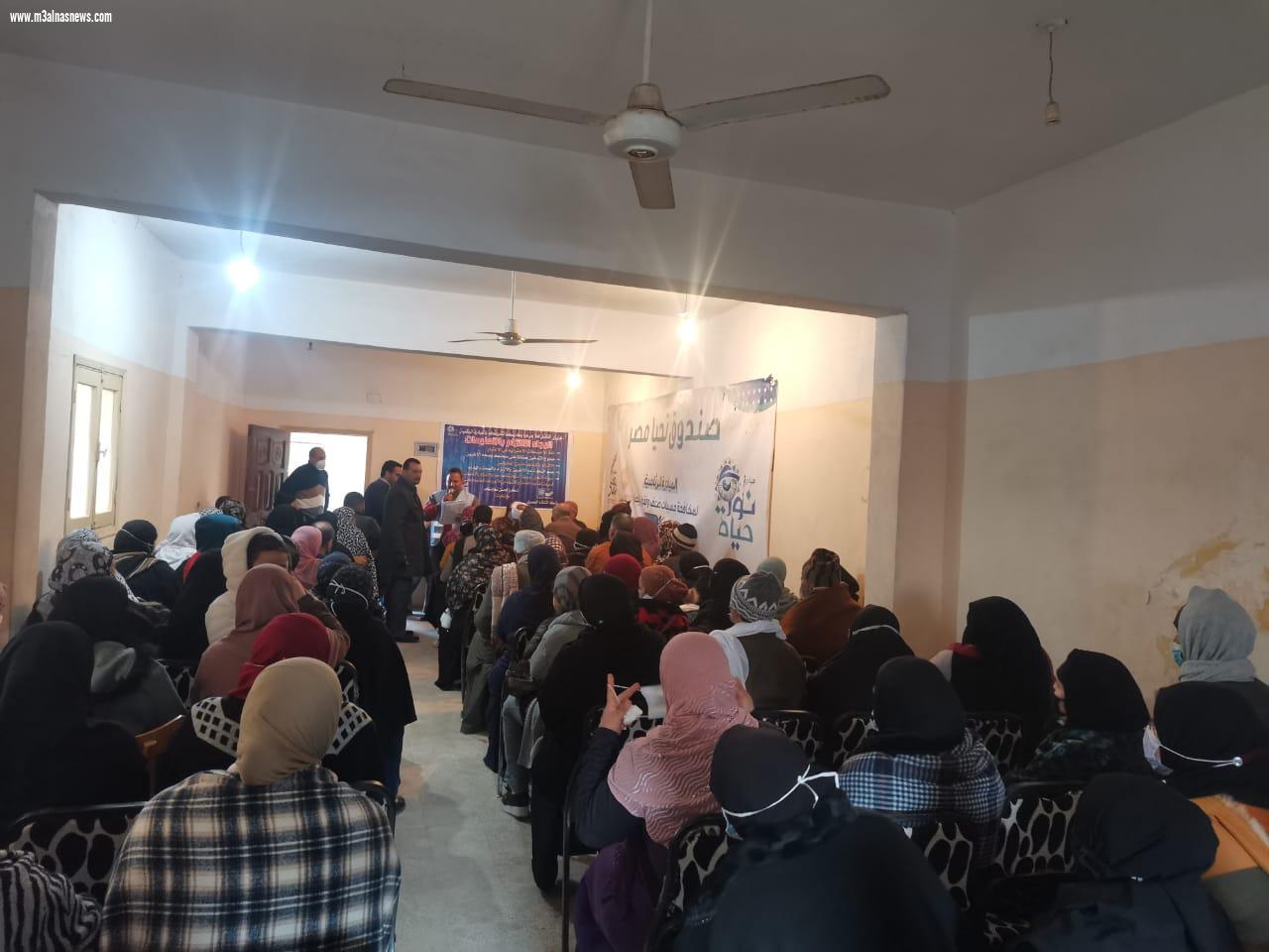 قوافل «نور حياة» تستقبل 1000 مواطن خلال يومين بقرية «الجرايدة» بمركز بيلا