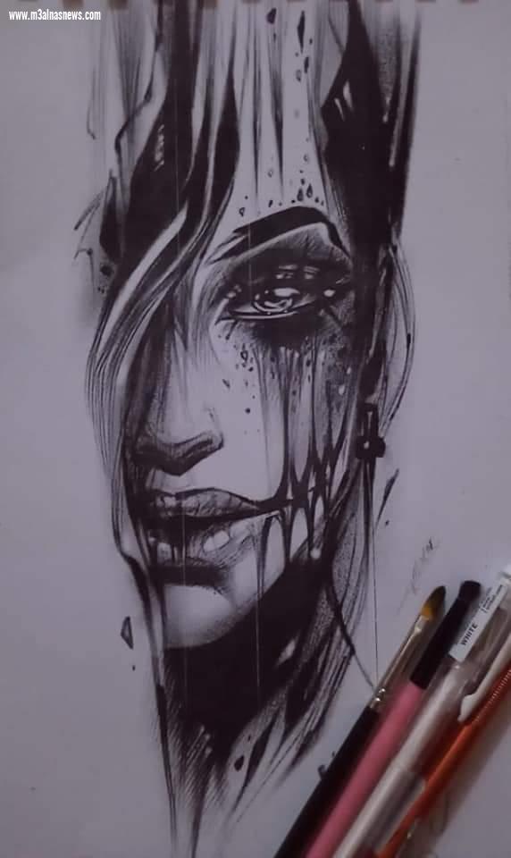 منار عادل ... بنت محافظة اسيوط ... فنانة تشكيلية فاقت التوقعات 