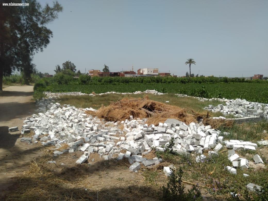 الزراعة تواصل إزالة التعديات على الاراضي الزراعية خلال فترة الإجازة