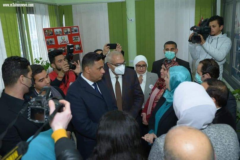وزيرة التضامن افتتحت وحدة التضامن الاجتماعى ووحدة مناهضة العنف ضد المرأة ووحدة رعاية آسر الشهداء بجامعة المنصورة