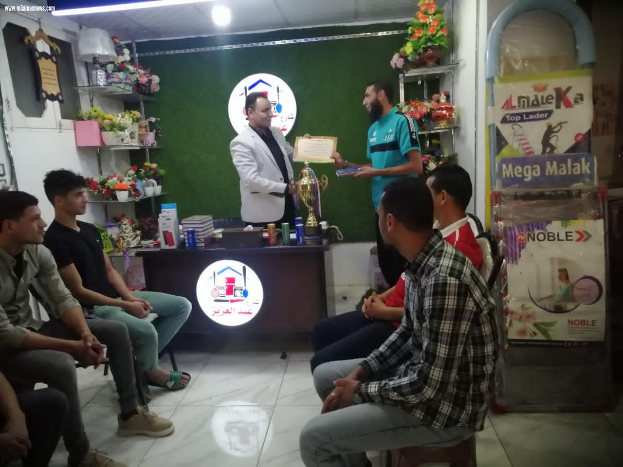 فريق قرية صروه يفوز بالمركز الأول فى بطولة كرة القدم
