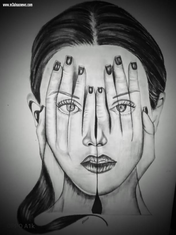 منار عادل ... بنت محافظة اسيوط ... فنانة تشكيلية فاقت التوقعات 