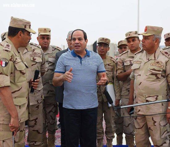 السيسي يتفقد سير العمل بمشروعات العاصمة الإدارية الجديدة.. 
