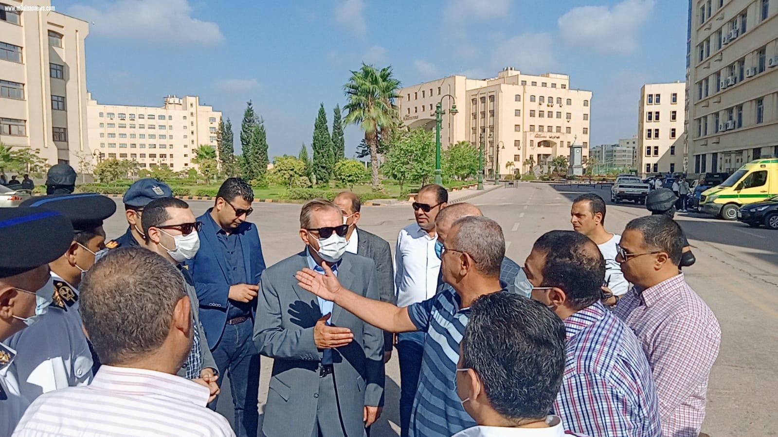 السيطرة على حريق شب فى مدرج لكلية الثروة السمكية بكفر الشيخ