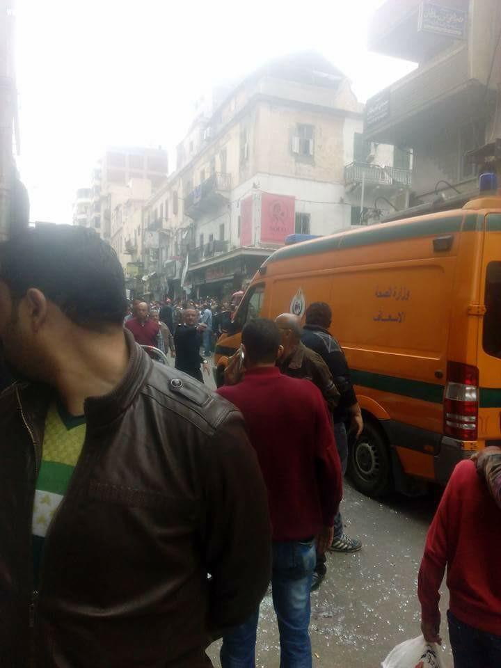  6 وفيات و 33 مصابا بانفجار داخل الكنيسة المرقسية بالإسكندرية