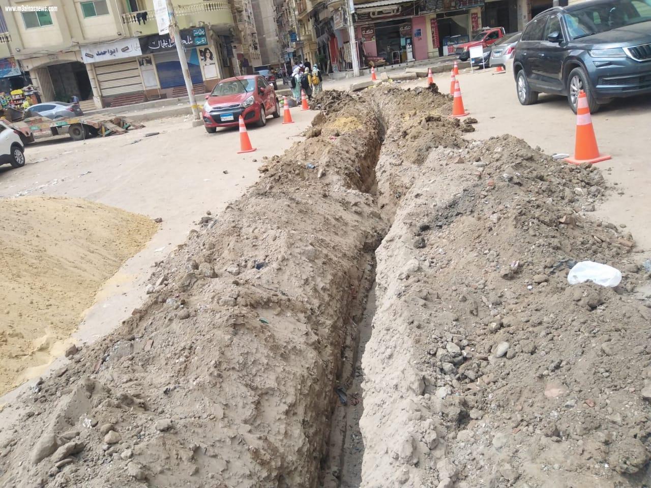 توصيل الغاز الطبيعى لمنطقة تقسيم الشرطة بمدينة كفر الشيخ