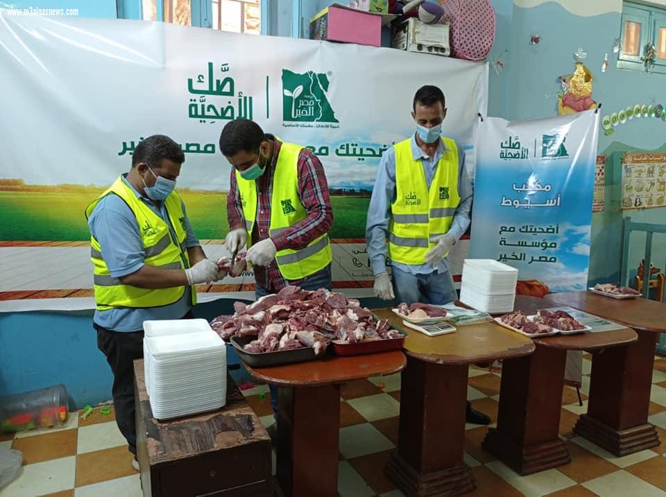 محافظ أسيوط : يقول ذبح وتوزيع 203 عجل من خلال مؤسسة مصر الخير على الاسر الاكثر احتياجاً خلال عيد الاضحى