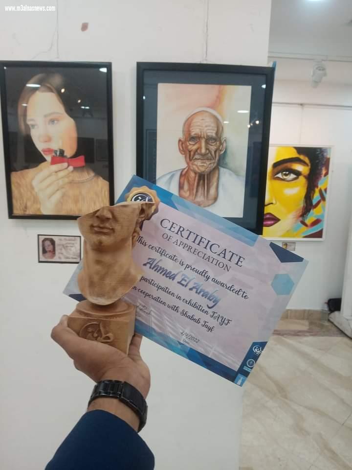 احمد عبدالغنى .. ابن محافظة كفر الشيخ ... موهبة فذه فى رسم النحت