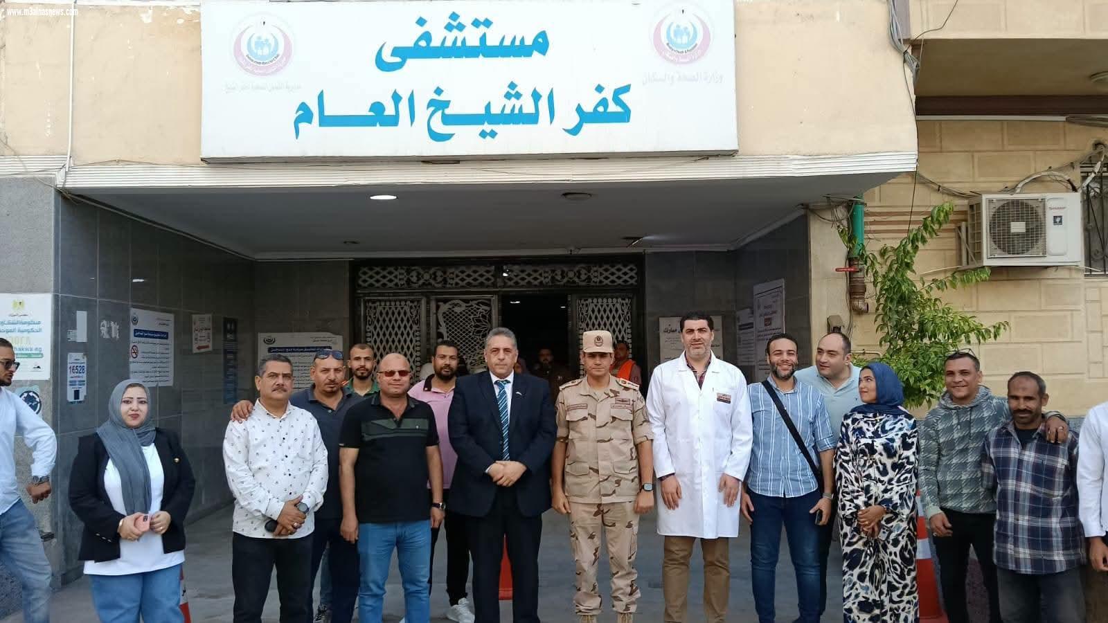 استعدادًا لتدريب صقر .. المستشار العسكري ووكيل صحة كفر الشيخ يتفقدان مستشفى كفر الشيخ العام لمتابعة جاهزية الطوارئ