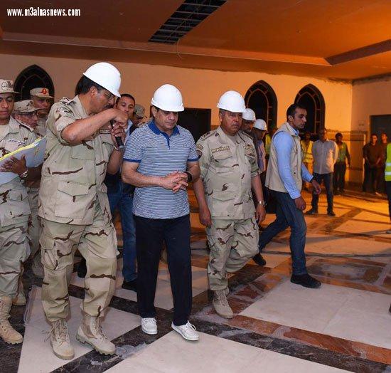 السيسي يتفقد سير العمل بمشروعات العاصمة الإدارية الجديدة.. 