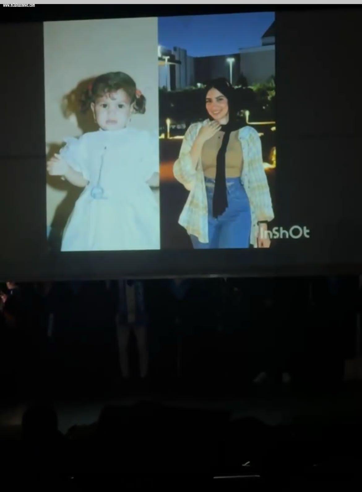 بالصور..  تخرج اسراء عبدالكريم  بامتياز في رسالتها عن دور  الوسائل التكنولوجيا الحديثة