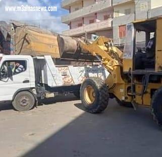 البحيرة : رفع ١١٠ طن من القمامة بمركز ومدينة حوش عيسى.