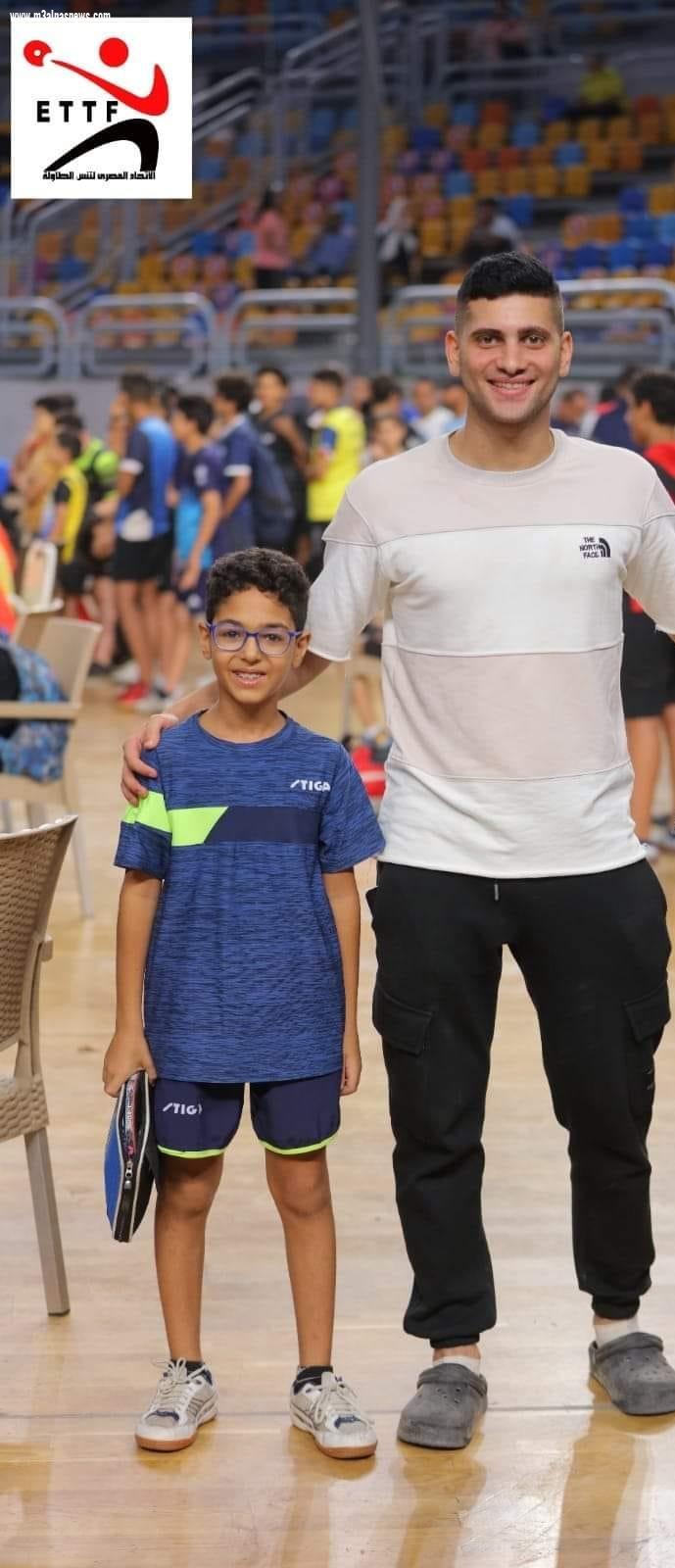 احمد عبدالمؤمن ... سابع الجمهورية فى تنس الطاولة تحت 11 سنه