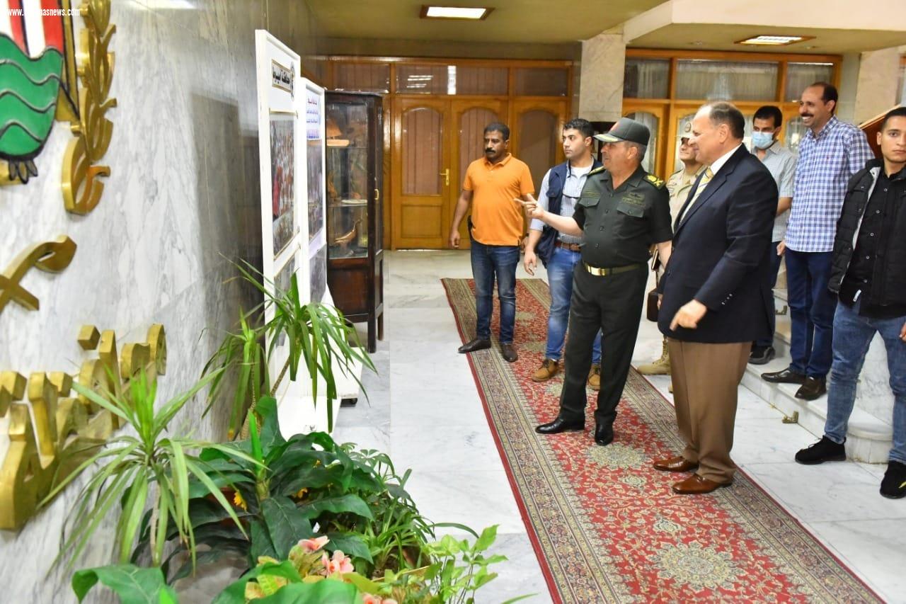 محافظ أسيوط يستقبل قائد المنطقة الجنوبية العسكرية للتهنئة بعيد الفطر المبارك