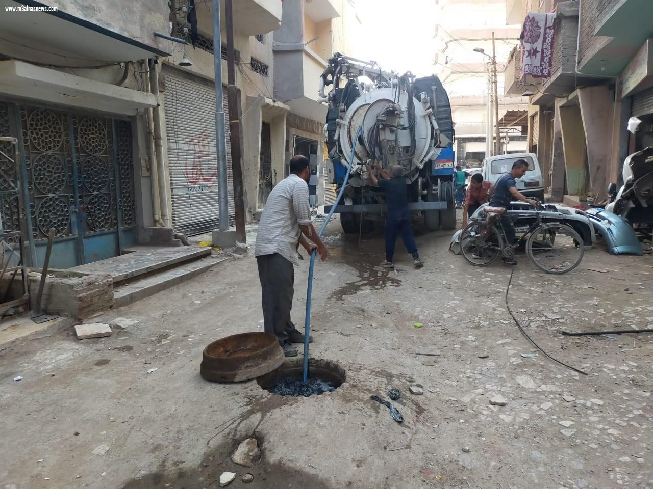  إصلاح أخطار الصرف الصحي وتطوير محطة سكة حديد شباس الشهداء دسوق