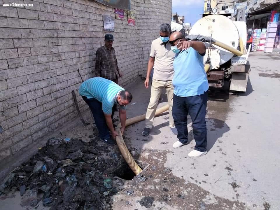 رئيس مركز ومدينة الحامول يتابع الاستعداد لفصل الشتاء وتطهير وتسليك صفايات الأمطار