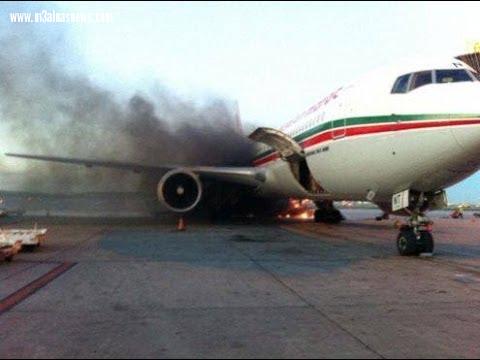 اندلاع النيران بطائرة ركاب روسية إثر محاولة هبوطها
