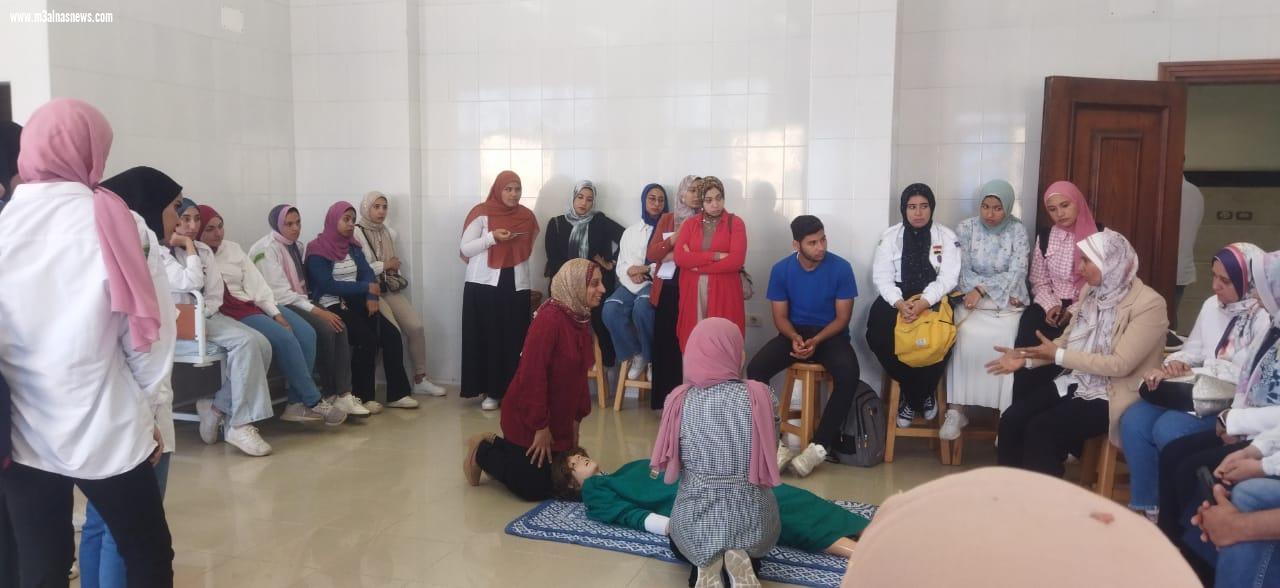 دورة تدريبية عن الإسعافات الأولية لفريق الجوالة بجامعة كفر الشيخ