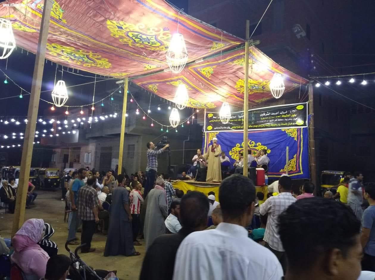 بالصور| رئيس مباحث بيلا بكفر الشيخ يتفقد خدمات تأمين احتفالات مولد أبو غنام