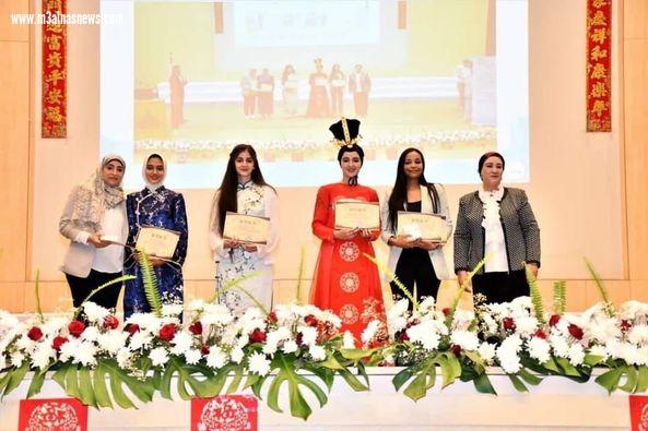 فوز طالبات اللغة الصينية بجامعة القاهرة بالمركزين الأول والثالث في المسابقة الصينية بمشاركة 18 جامعة مصرية