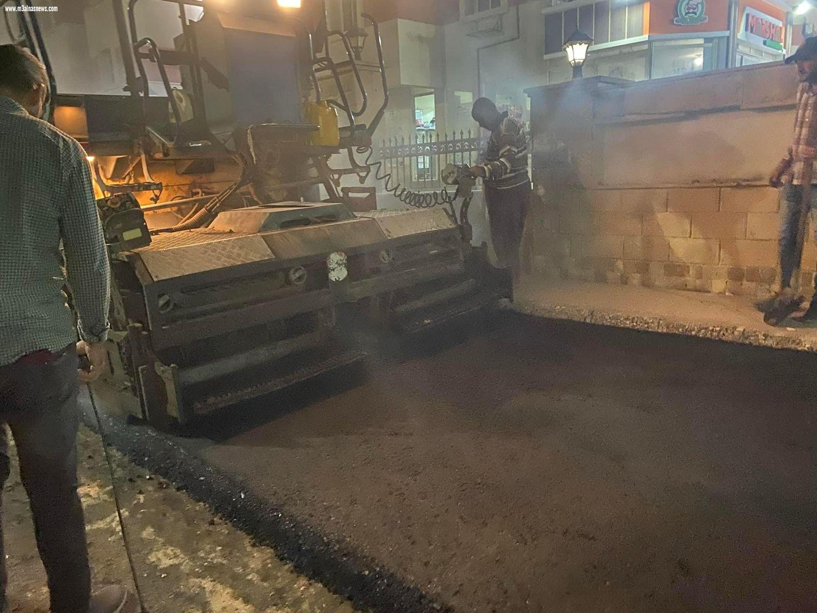 محافظ كفرالشيخ: يتابع أعمال الرصف  بمصيف بلطيم استعدادا لموسم الصيف