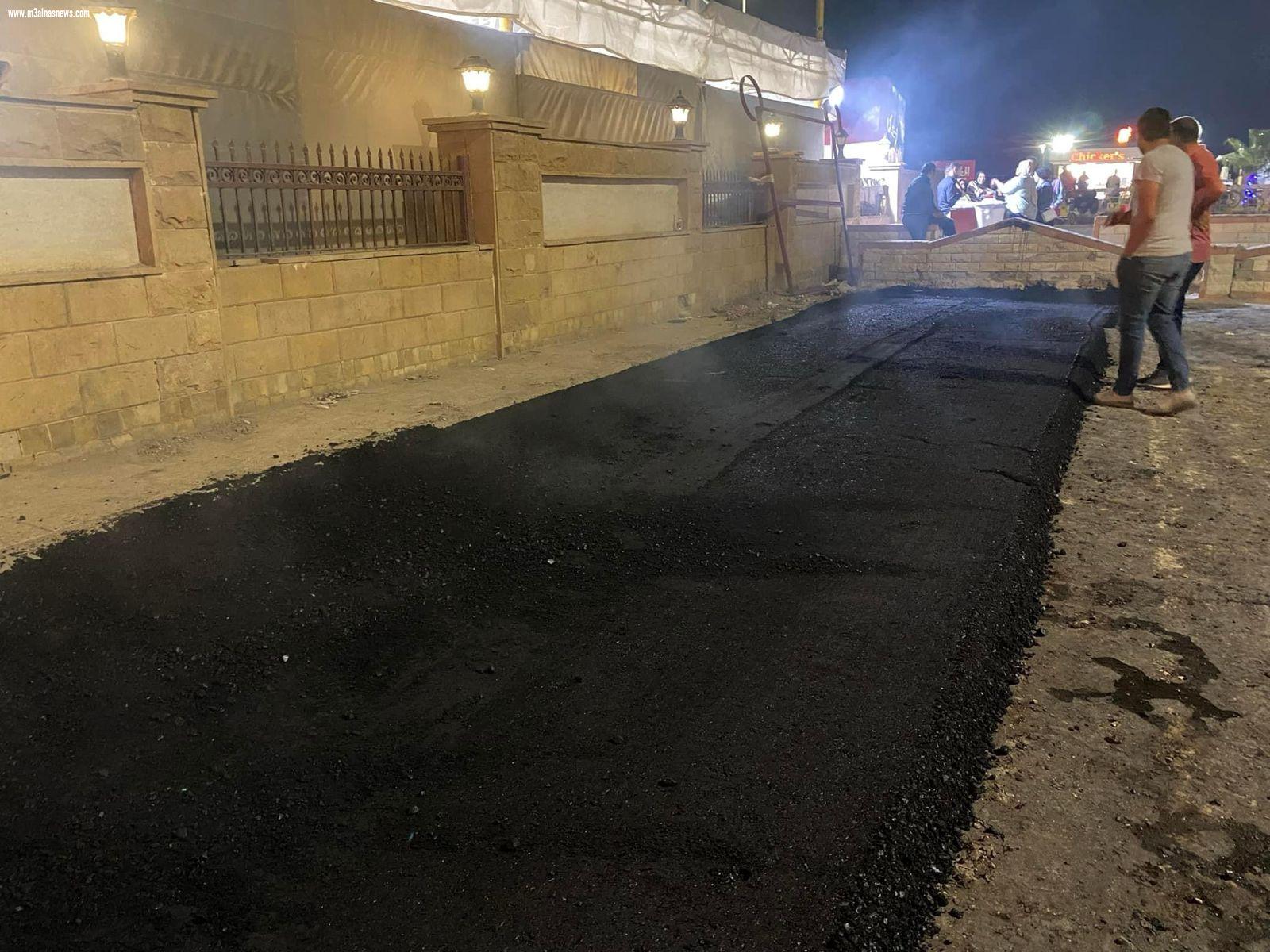 محافظ كفرالشيخ: يتابع أعمال الرصف  بمصيف بلطيم استعدادا لموسم الصيف