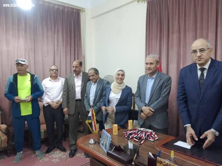 تكريم أبطال الجمهورية فريق كرة قدم المعهد المتوسط للخدمة الإجتماعية بكفر الشيخ 