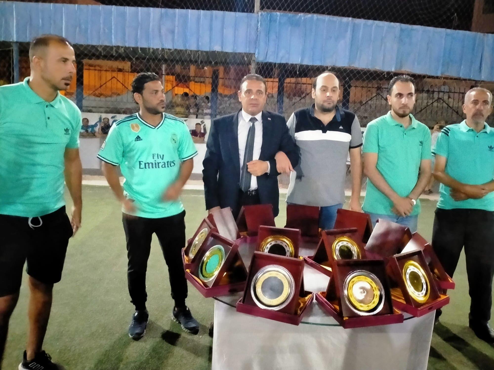 تكريم الطبيب محمود سامى في افتتاح دورة رياضية ببلطيم تحت عنوان شكرًا أطباء مصر