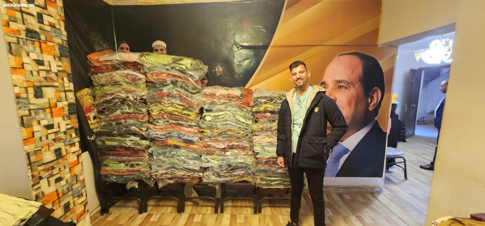 أمانة المرأة بقطاع جنوب القاهرة تنظم فاعلية موسعة لتوزيع الملابس والبطاطين بالمقطم والأسمرات ضمن مبادرة «سند»