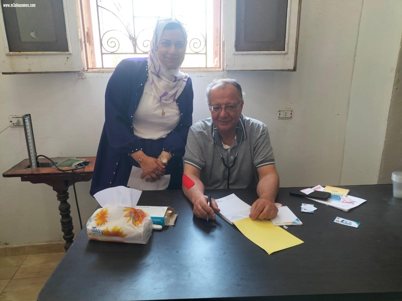 حزب حماة وطن ببلطيم ينظم قافله طبيه بقرية الحماد