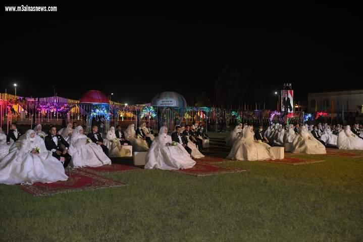 المنطقة الجنوبية العسكرية تنظم حفل زفاف جماعى لعدد  200  شاب وفتاة